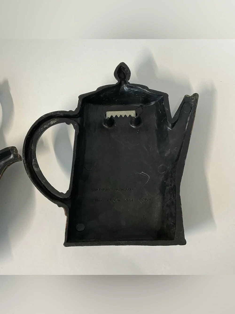 Decorative Floral Copper-Tone Teapot Set - Rustic Home Kitchen Accent